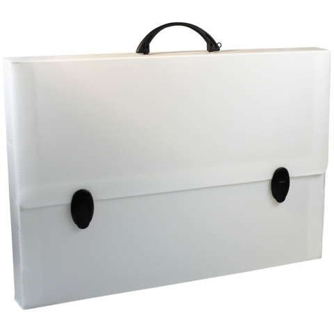 Valigetta da disegno Donau in PP formato A3 - colore bianco - 330330