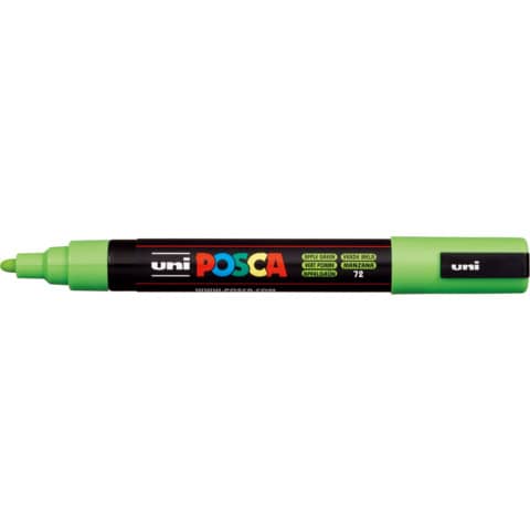 Marcatore a tempera POSCA Uni-Ball punta media 2,5 mm verde mela M PC5M VMELA