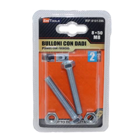 Bulloni con dadi Emi M8 x 50 mm …