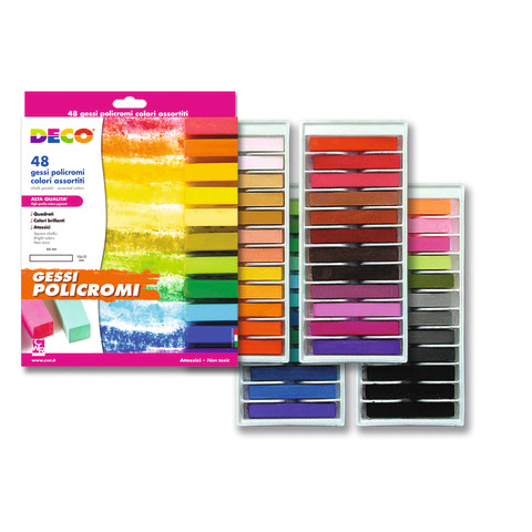 Gessi policromi quadrati Deco Gessopastello - colori assortiti …