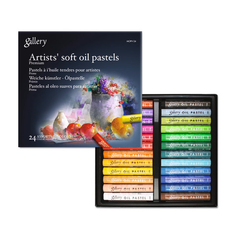 Pastelli a olio tondi per artisti Mungyo Gallery conf. 24 colori assortiti - 12762/24