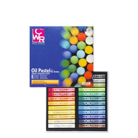 Pastelli ad olio tondi CWR 24 colori assortiti - MY/MOP24