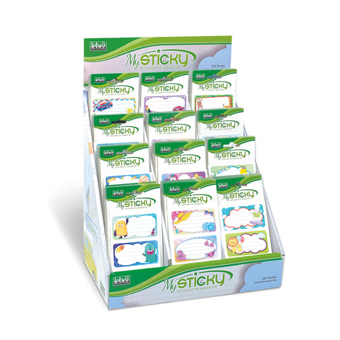 Espositore 120 buste da 6 etichette scuola Niji …