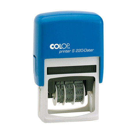 Timbro Colop S220 autoinchiostrante datario - 4x25 mm …