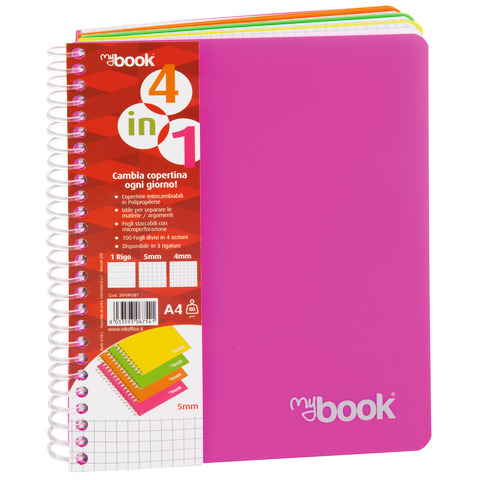 Maxi quaderno spiralato Nikoffice A4 - 80 g/m² - 100 ff - 1R - 30NIK083