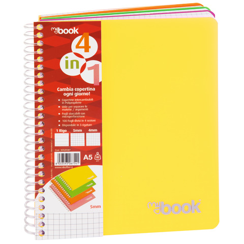 Maxi quaderno spiralato Nikoffice A4 - 80 g/m² - 100 ff - 5M - 30NIK084