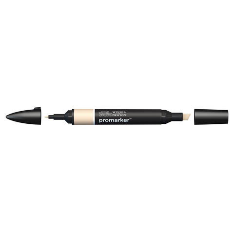 Pennarello Winsor&Newton Promarker doppia punta fine-larga - pale cream Y219 - 0203628