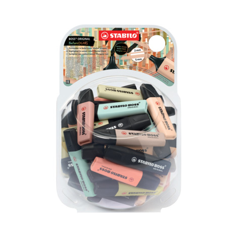 Stabilo Boss Nature Colors - colori assortiti - boule 60 pezzi - 70/60-2-1