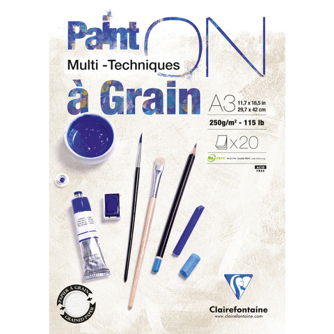 Blocco collato Clairefontaine Paint'on a Grain conf. 2 …