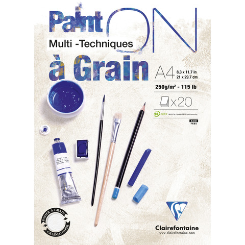 Blocco collato Clairefontaine Paint'on a Grain conf. 4 …