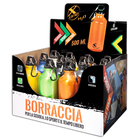 Espositore 12 borracce X-One activity - capacità 500 …