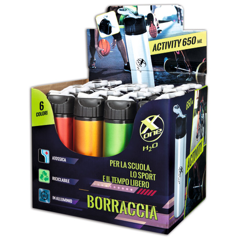 Espositore 12 borracce X-One activity - capacità 650 …