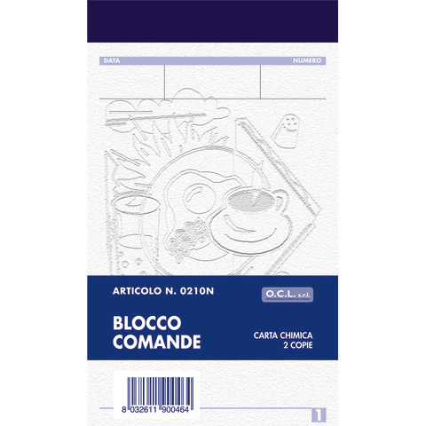 Blocco comande O.C.L. 9x15 cm 25x2 copie - …