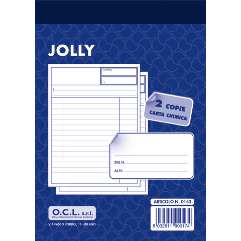 Blocco jolly O.C.L. 10,8x15,3 cm 50x2 copie - …