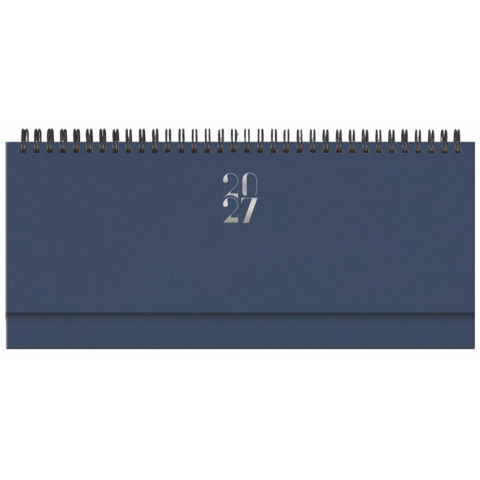 Planning settimanale spiralato 2027 Egadi copertina gommata 29,8x10,5 cm blu - 27-430FT-C10