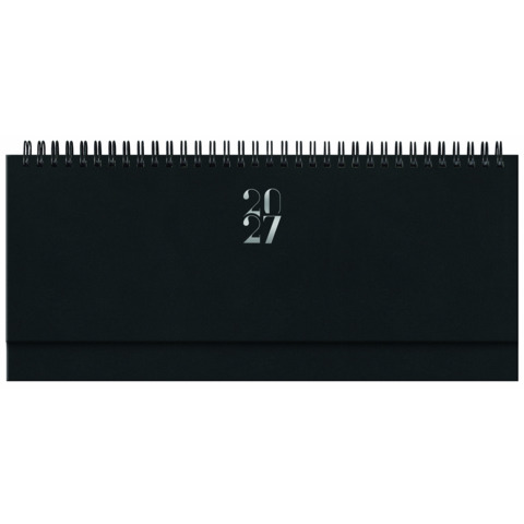 Planning settimanale spiralato 2027 Egadi copertina gommata 29,8x10,5 cm nero - 27-430FT-C01