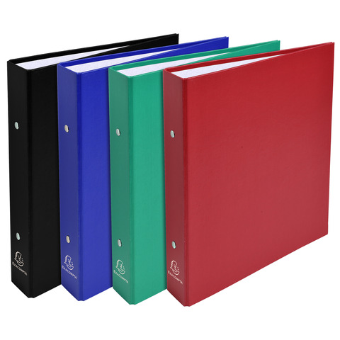 Raccoglitori foderati PPL Exacompta 23x21 cm - anelli tondi Ø 25 mm colori assortiti - 51070E