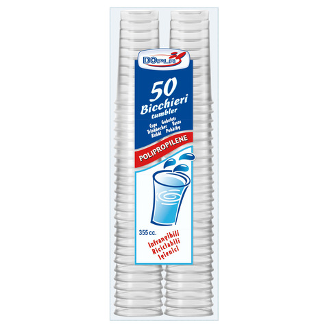 Bicchieri Tumbler in polipropilene trasparente - 355 ml …