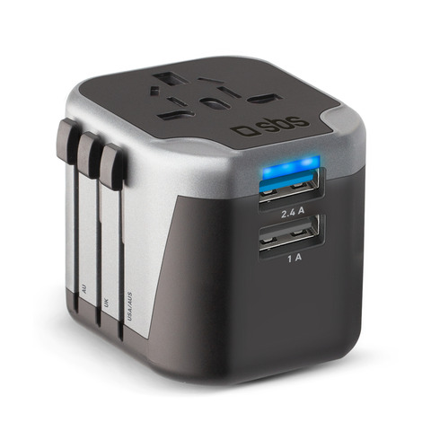 Adattatore universale per prese estere SBS 2 USB …