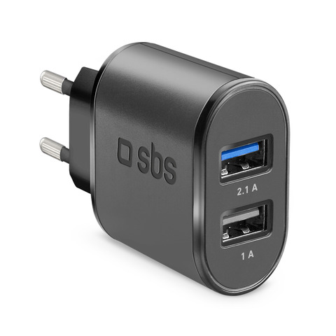 Caricabatterie da viaggio SBS 100/250V 2100 mAh fast …