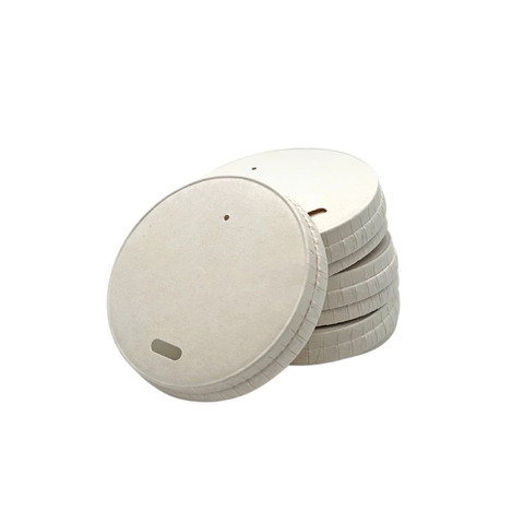 Coperchio per bicchierini da caffè Le Nappage con foro in carta bianco conf. 50 pz 12 cl - KB200016