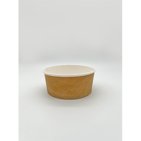 Contenitore per poké Le Nappage in cartoncino kraft plastic free avana conf. 50 pz 500 ml - KB200308
