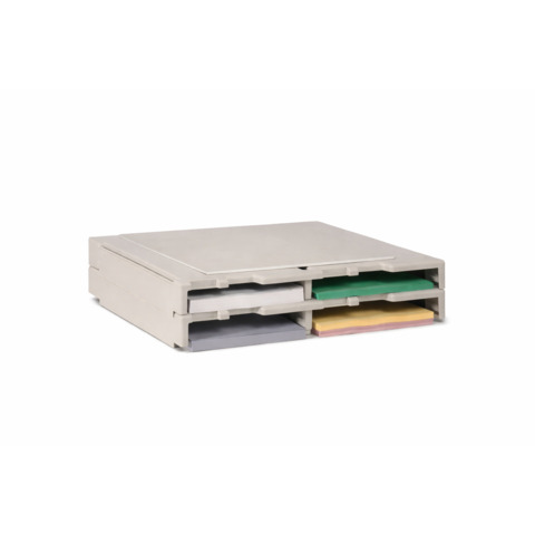Supporto per stampante Curtis Laser Stax con 4 vani portadocumenti A4 - 675660