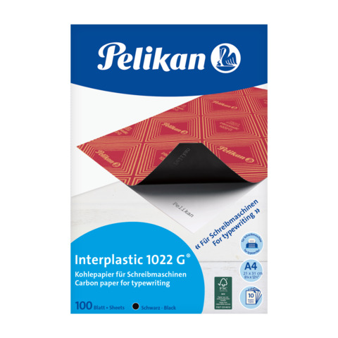 Carta Carbone Pelikan Interplastic 1022G nero A4 - …
