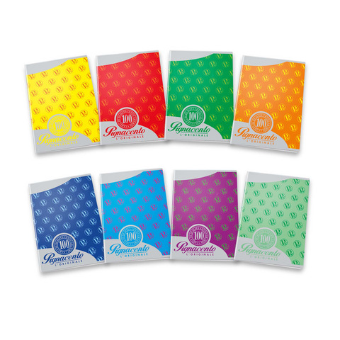 Quaderno Pignacento A5 - 100 g/m² - 38 ff - 4M - colori assortiti - 2840