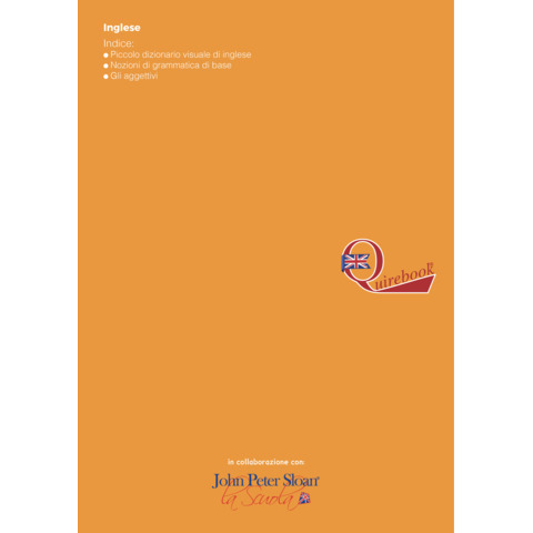 Maxi quaderno Logos Quirebook A4 - 80 g/m² - 40 ff - RQ - arancione - inglese primario