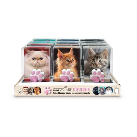 Espositore 12 quaderni Squishy Notes Cats Lebez 40 …
