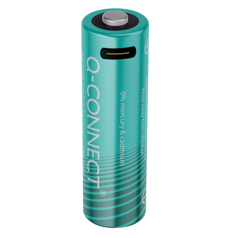 Batterie ricaricabili Q-Connect AA con cavo USB-C - …