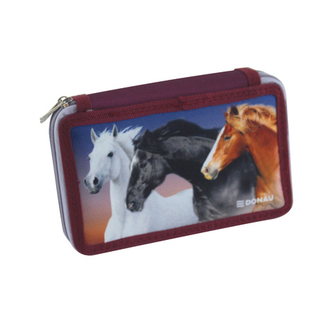 Astuccio a 2 zip Donau fantasie assortite - …