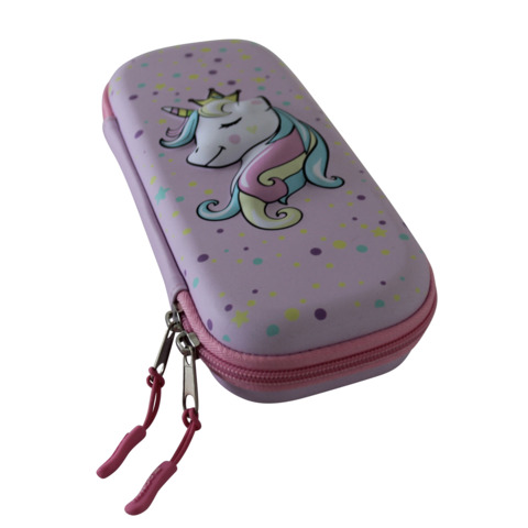 Astuccio ovalino a 1 zip Donau con fantasia …