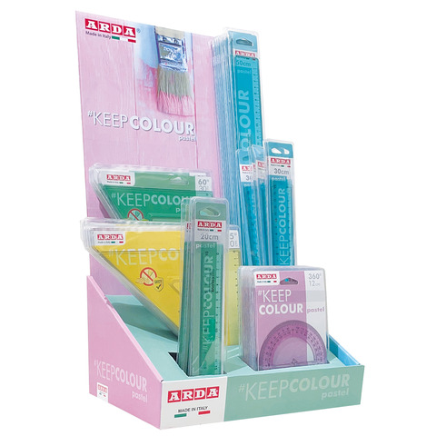 Espositore 100 accessori Arda KeepColour Pastel colori assortiti …