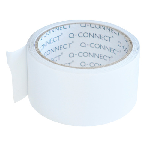 Nastro biadesivo 90 μm Q-Connect - conf. 6 pezzi - 50 mm x 10 m KF17475