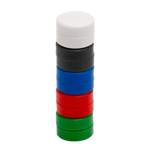 Magneti per lavagne bianche 20 mm Q-Connect colori assortiti - conf. 10 pezzi - - KF02637
