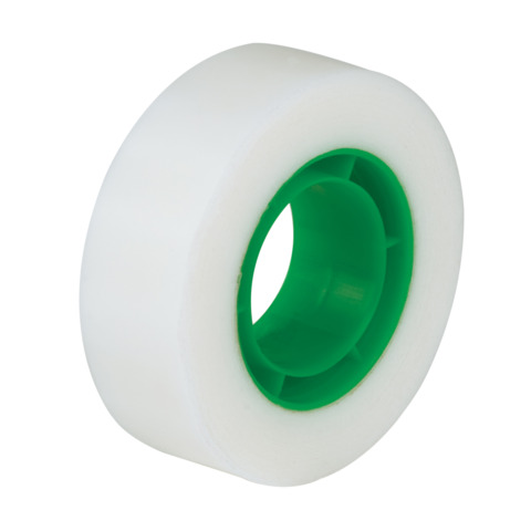 Nastro adesivo scrivibile Q-Connect in PPL opaco trasparente - 19 mm x 33 m - torre da 8 rotoli - KF15241