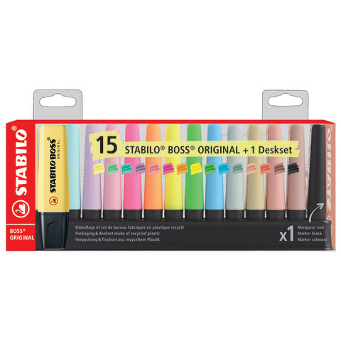 Desk set evidenziatori Stabilo Boss® Original 2-5 mm …