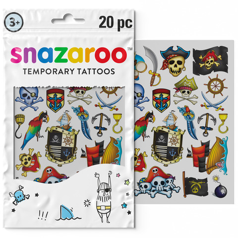 Bustina 20 tatuaggi temporanei Snazaroo Adventure - fantasia …