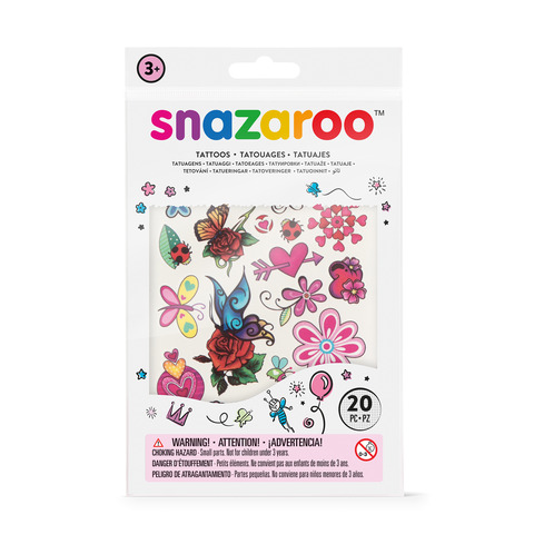 Bustina 20 tatuaggi temporanei Snazaroo Fantasy - fantasia …