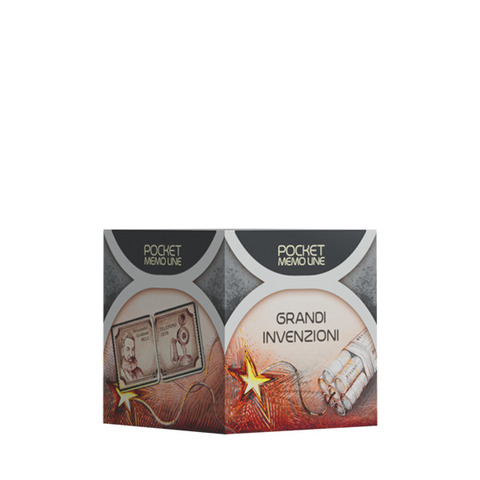 Gioco da tavolo tascabile Cranio Creations Pocket Memo Line - Grandi Invenzioni età 5+ da 2 a 4 giocatori -