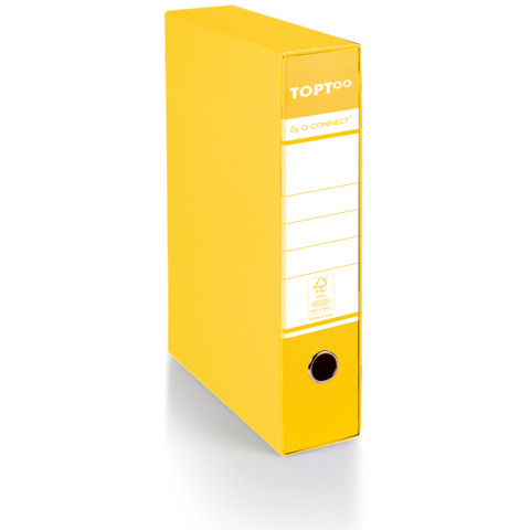 Registratore protocollo con custodia TOPToo by Q-Connect dorso 5 cm - 28,5x35 cm - giallo - 0201042/PM.GI