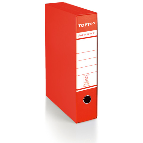Registratore protocollo con custodia TOPToo by Q-Connect dorso 5 cm - 28,5x35 cm - rosso - 0201042/PM.RO