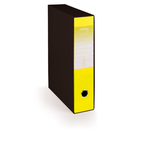 Registratore protocollo con custodia TOPToo Plus by Q-Connect dorso 5 cm - 28,5x35 cm - giallo - 0201043/PM.GS