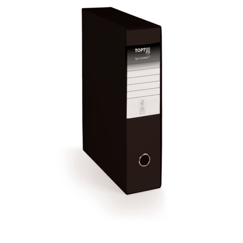 Registratore protocollo con custodia TOPToo Plus by Q-Connect dorso 5 cm - 28,5x35 cm - nero - 0201043/PM.NE