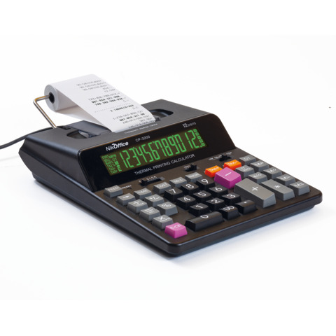 Calcolatrice scrivente termica Nikoffice CP-3200 - display 12 …