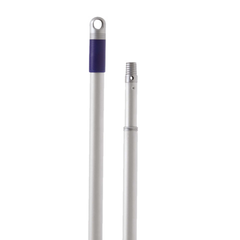 Manico telescopico in metallo verniciato Eudorex Pro con foro + filetto 150 cm - A358