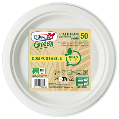 Piatti piani in polpa Dopla Green Pfas Free …