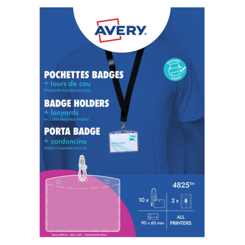 Kit porta badge trasparente 60x90 mm + 10 …